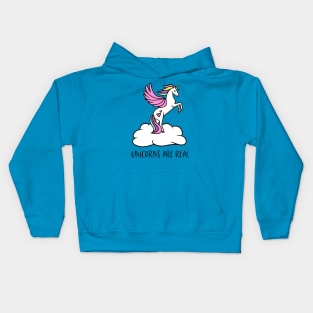 Funny Cute Unicorn Lover Quotes Kids Hoodie